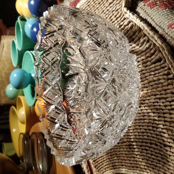 💥SOLD💥Large Antique Lead Crystal Bowl - Picture 9 of 14